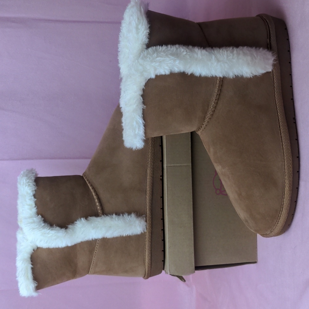 Sugar Paxley Chestnut Cozy Winter Boots size 8